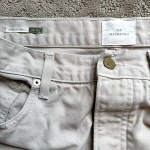 Sid Mashburn - Slim Straight 5-Pocket Pant - 
Stone Canvas